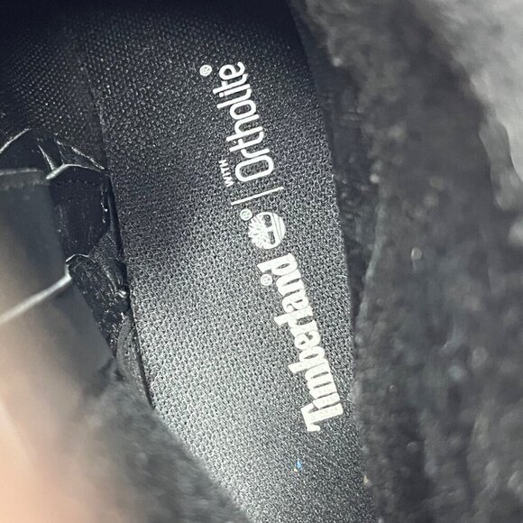 Timberland Atlantic Heights Fur Collar Black Block Heel Boot‎ Size 8.5 - Picture 9 of 11